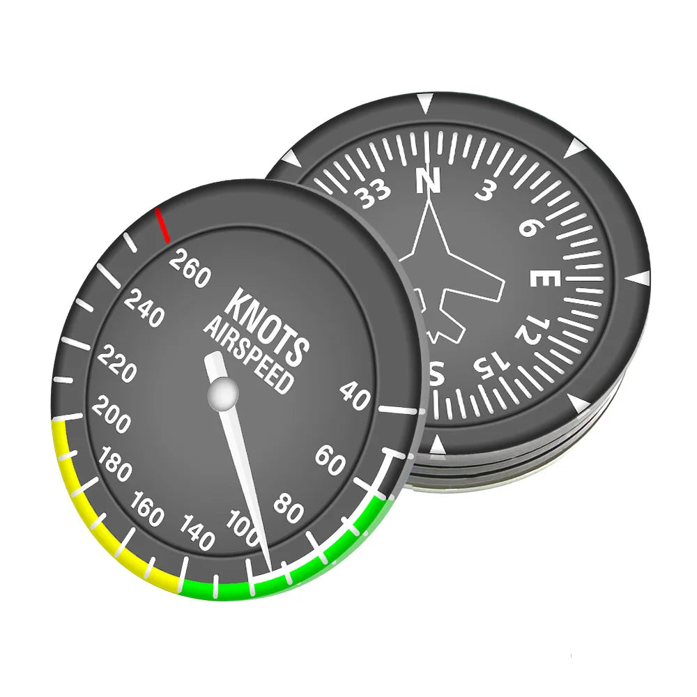 Set Of 6 Aircraft Instrument